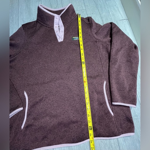 LL Bean Sweater Womens XL
Purple Fleece Pullover Snap
Hiking Casual Outdoor - Picture 3 of 8